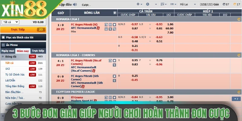 3 bước đơn giản giúp người chơi hoàn thành đơn cược