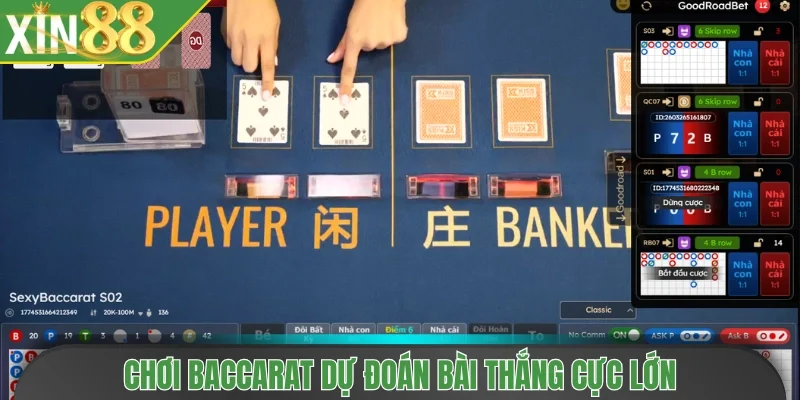 Chơi Baccarat dự đoán bài thắng cực lớn